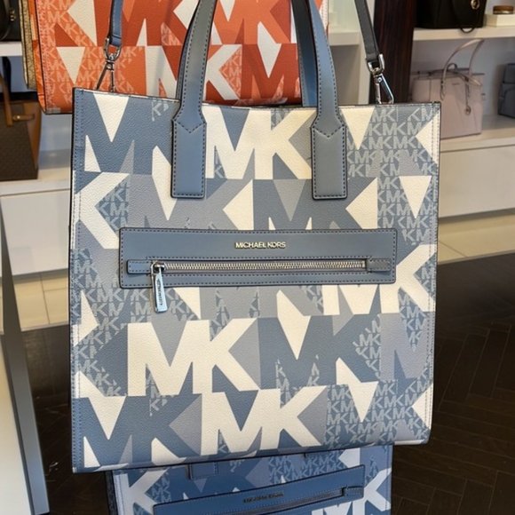 Michael Kors Kenly Large NS Tote Chambray Multi - Picture 4 of 16